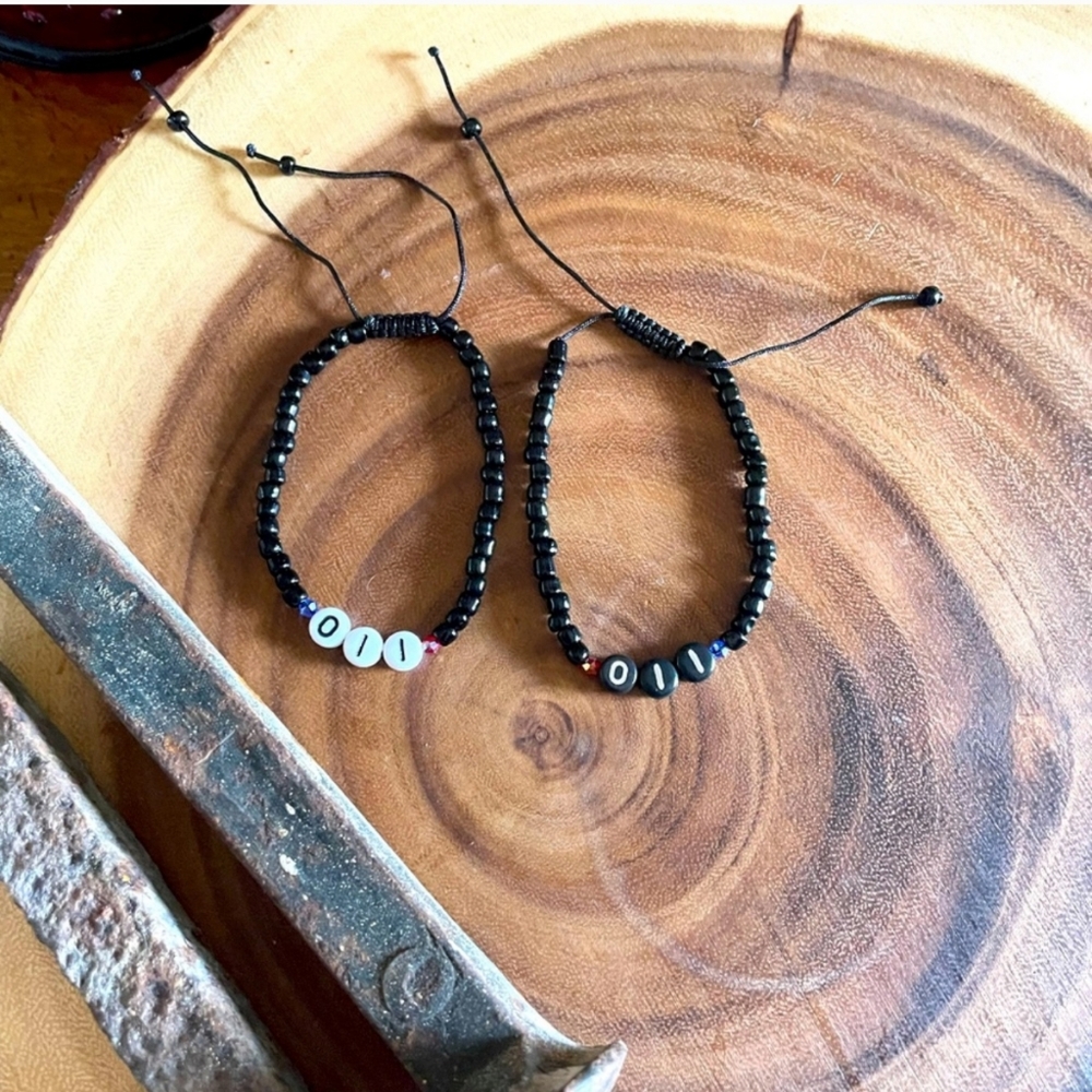 NEW StrangerThing’s "011" inspired friendship bracelet adjustable men woman kids